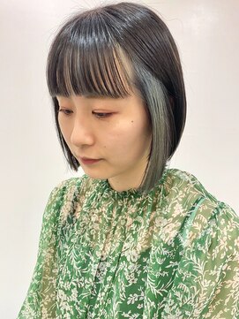 ネス(ness) [RIMMA] 個性派インナーカラー◎前下がりボブ