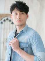 メンズヘア ビーセカンド 草加店(MENS HAIR B-2)&nbsp;ニュアンスパーマのルーズツーブロックショートL