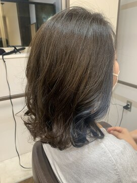 アプシー 三田駅前店(Apsee) ☆透け感ネイビーブルー☆