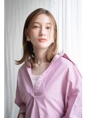 大人かわいい。ぱらっと前髪の柔らかストレートパーマ・担当KAYO