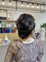 ジエクト ヴィシア(The Ect VIXIA)&nbsp;ヘアアレンジ　シニヨン　結婚式ヘアアセット