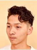 【カッコいい】ツーブロックサイドバックカーリーパーマ