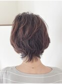 ふんわりショートボブ×毛先パーマ