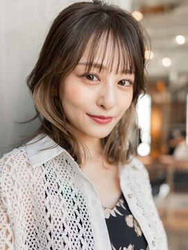 エースハバナ 渋谷(1 HAVANA) ヌーディーカラー/サラツヤロング/ふんわりミディアム/小顔ヘア