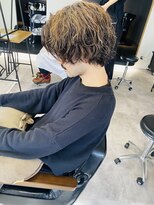 エミタス 宮街道(Emitas.) 『in和歌山』スパイラルパーマ×メッシュハイライト[前髪パーマ]