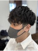 メンズカット　ツイストスパイラルパーマ　メンズパーマ