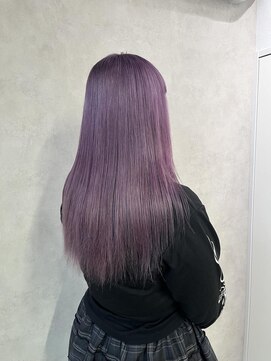 ミューバイケンジ(miu by KENJE) miu&橋本愛海　パープルヘアで色落ちまで可愛く◎