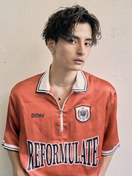 フレイムス 高崎(Frames) アップバング×パーマ