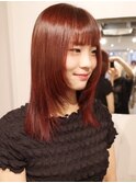 【ウルフレイヤー/中里千尋】韓国レイヤー/ボルドーカラー