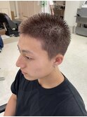 スパイキーショートビジネスマン30代40代ツーブロック刈り上げ