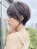 ショートボブ髪型30代40代50代前髪あり前髪なし面長丸顔【倉田】