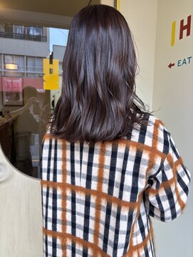 ヒントステーション(HINTSTATION) 〈浅草 半個室〉ニュアンスミディ/モーブベージュ