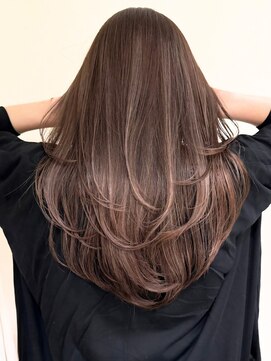 ネイロ バイ ジルブラン 葛西(NeiRo by JIL BLAN) レイヤーカット白髪ぼかしハイライトダブルカラーインナーカラー