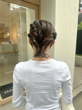 ナウアズ(now as.) お呼ばれhair →→変形twin arrange【mayu】【明石駅3分】