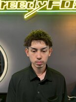 グリーディーフォックス 三軒茶屋(GreedyFOX)&nbsp;波巻き/マッシュパーマ/ウルフ/ハイライト<理容室>三軒茶屋