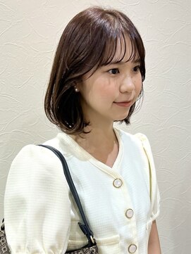 プフ 伏見(puf) [puf 伏見/丸の内/栄/名古屋]暖色ベージュ×ボブ★kasumi