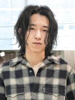 フィフスパーク(fifth PARK)&nbsp;緩めのスパイラルパーマ×センターパートウルフスタイル