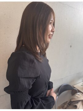 フロラクロマ 上通NEWS裏(FLORACHROMA) レイヤースタイル＋ベージュブラウン