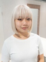 エン 栄店(enne)&nbsp;ココアベージュ/クラゲヘアー/ボブレイヤー/小顔/黒髪/栄