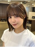 切りっぱなしボブくびれボブレイヤーボブくびれボブショートボブ