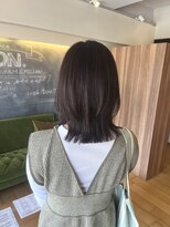 ヘア プロデュース キュオン(hair produce CUEON.)&nbsp;レイヤーボブ×オリーブ系カラー