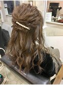 【AnFyeforprco】フィッシュボーン× ハーフアップ