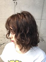 オッソ(OSSO)&nbsp;スモーキーベージュボブ_ブランジュワンサイドショート