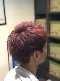 レッドショートスタイル