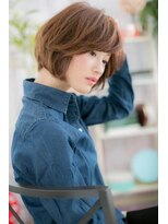 ヘアアンドビューティー ミック(Hair & Beauty miq)&nbsp;キレイもカワイイも！ココアブラウンくせ毛風ボブルフa1