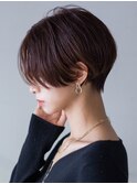 ★マッシュショート 大人可愛いショートヘア 艶カラー 30代40代