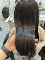 髪質改善＊大人かわいいストレート＊アッシュブラック