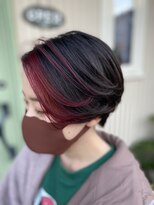 イースタイル 志都呂店(e-style com’s hair)&nbsp;バイカラーで染めてハンサムフェイスフレーミング#恒吉