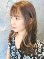 ヘアーデザイン ヴィフ(HAIR DESIGN vif) 【お客様スタイル】ミルクティイヤリングカラー&バレイヤージュ