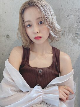 ルービック 難波(Rubik's) 大人かわいいウェーブボブ/おしゃれ感◎/20代30代40代