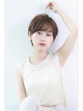 オーロ 武庫之荘店(ORO) マッシュショート／透け感ベージュ／コンパクトショート