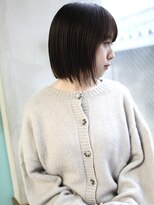 バース(BIRTH)&nbsp;天神【BIRTH】ぱっつんボブ×モノトーングレージュ　5