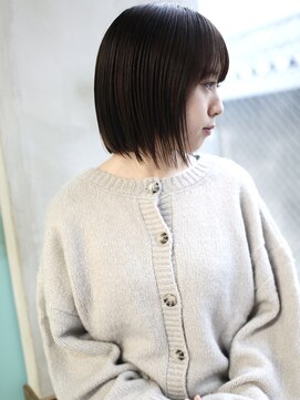 バース(BIRTH) 天神【BIRTH】ぱっつんボブ×モノトーングレージュ 5