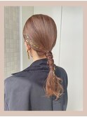 【misa】タイトローポニーアレンジ/結婚式/二次会ヘア