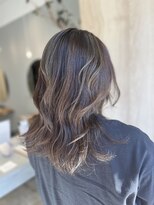 ヘアー ラニッシュ 流山セントラルパーク店(hair Lanish) 大人ハイライトオリーブグレージュ