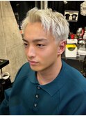 1429韓国ニュアンスカラーウルフホワイトアッシュアップバング