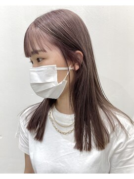 ヲタク(wotaku.) ミルクティーグレージュ透明感カラーラベンダーグレージュロブ