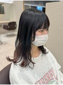 ゆる巻きロング/顔周りカット/前髪あり【高円寺 中野】