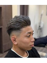 ジェイソン(JASON)&nbsp;【パーマスタイル】オールバックフェードカジュアル