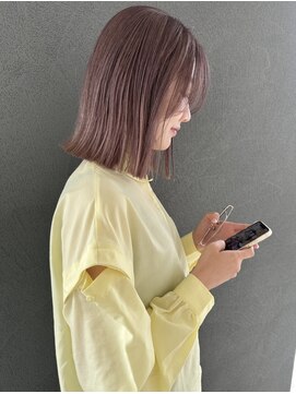 イロ プラス 南田宮店(iro+) 【nobuyo】 lavender beige × bob