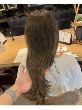 サラ 天神大名店(SARA) 【RINA】ブリーチなし×オリーブベージュ