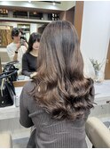 #コテ巻き風パーマ #パーマロング#韓国風パーマ#デジタルパーマ