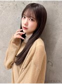 20代・30代_モカブラウン_暗髪ロング