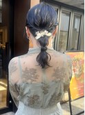 【阿部菜乃花】結婚式卒業式ヘアセットヘアアレンジ