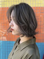 アルトリスト(Altruist Aging×HAIR&SPA) ★ダークアッシュ大人ガーリーボブ着物ミディアムレイヤーカット