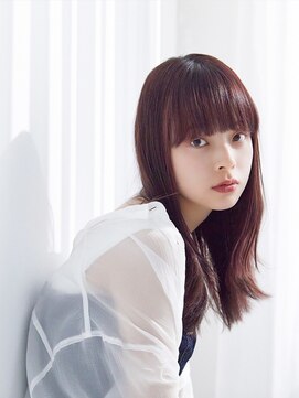 ラフィス ヘアー メリー 桂川店(La fith hair merry) 【La fith】ピンクブラウン×重めバング